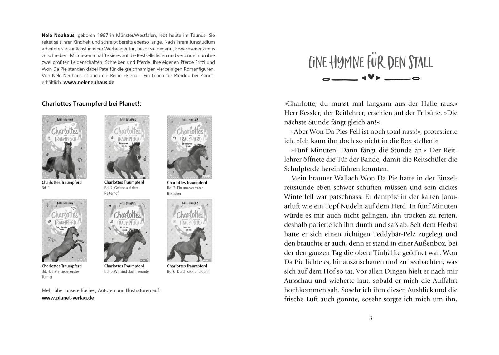 Beispielinhalt (Bild) Charlottes Traumpferd 3: Ein unerwarteter Besucher