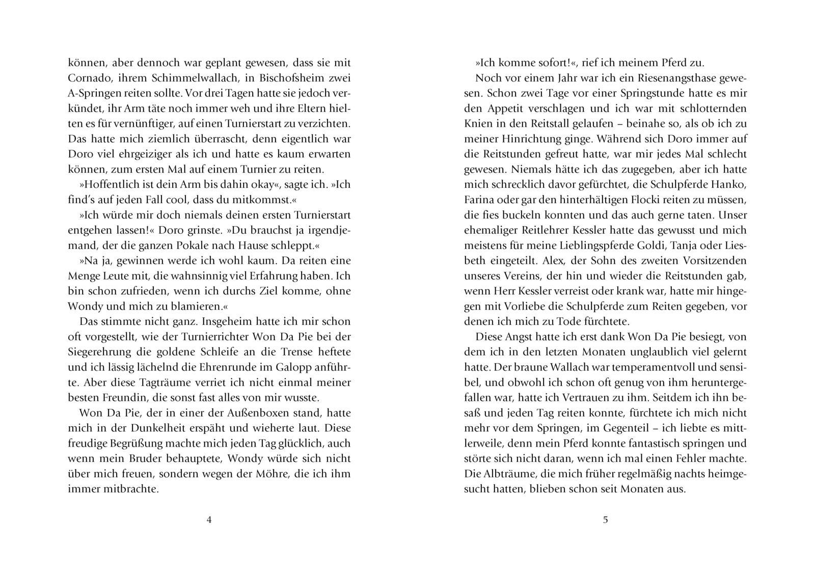 Beispielinhalt (Bild) Charlottes Traumpferd 4: Erste Liebe, erstes Turnier