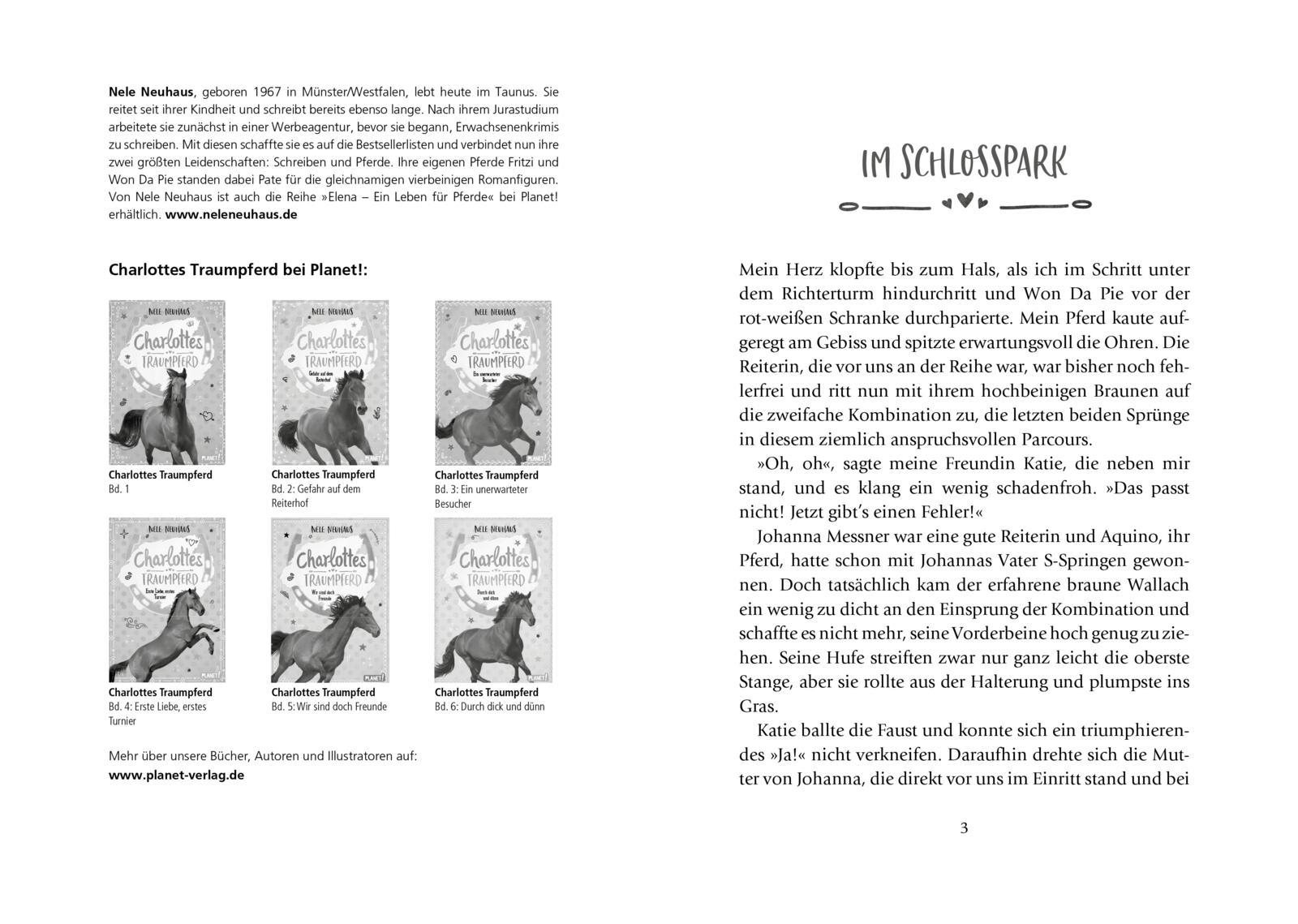 Beispielinhalt (Bild) Charlottes Traumpferd 6: Durch dick und dünn