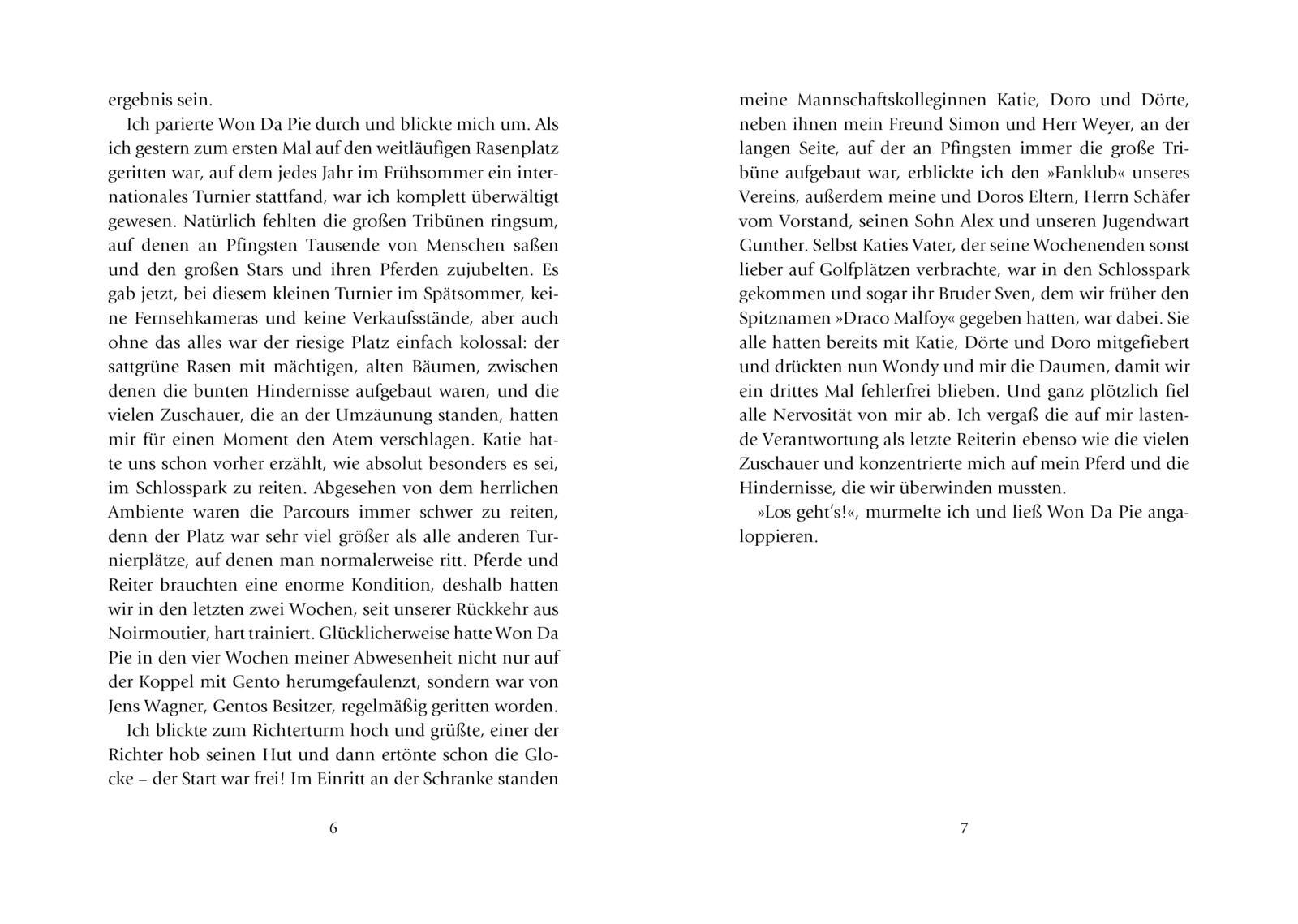 Beispielinhalt (Bild) Charlottes Traumpferd 6: Durch dick und dünn