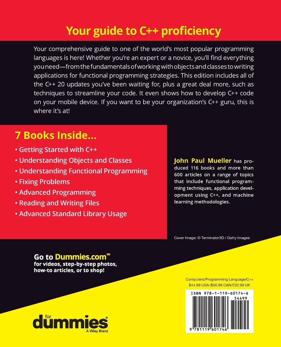 Rückseitencover C++ All-In-One for Dummies