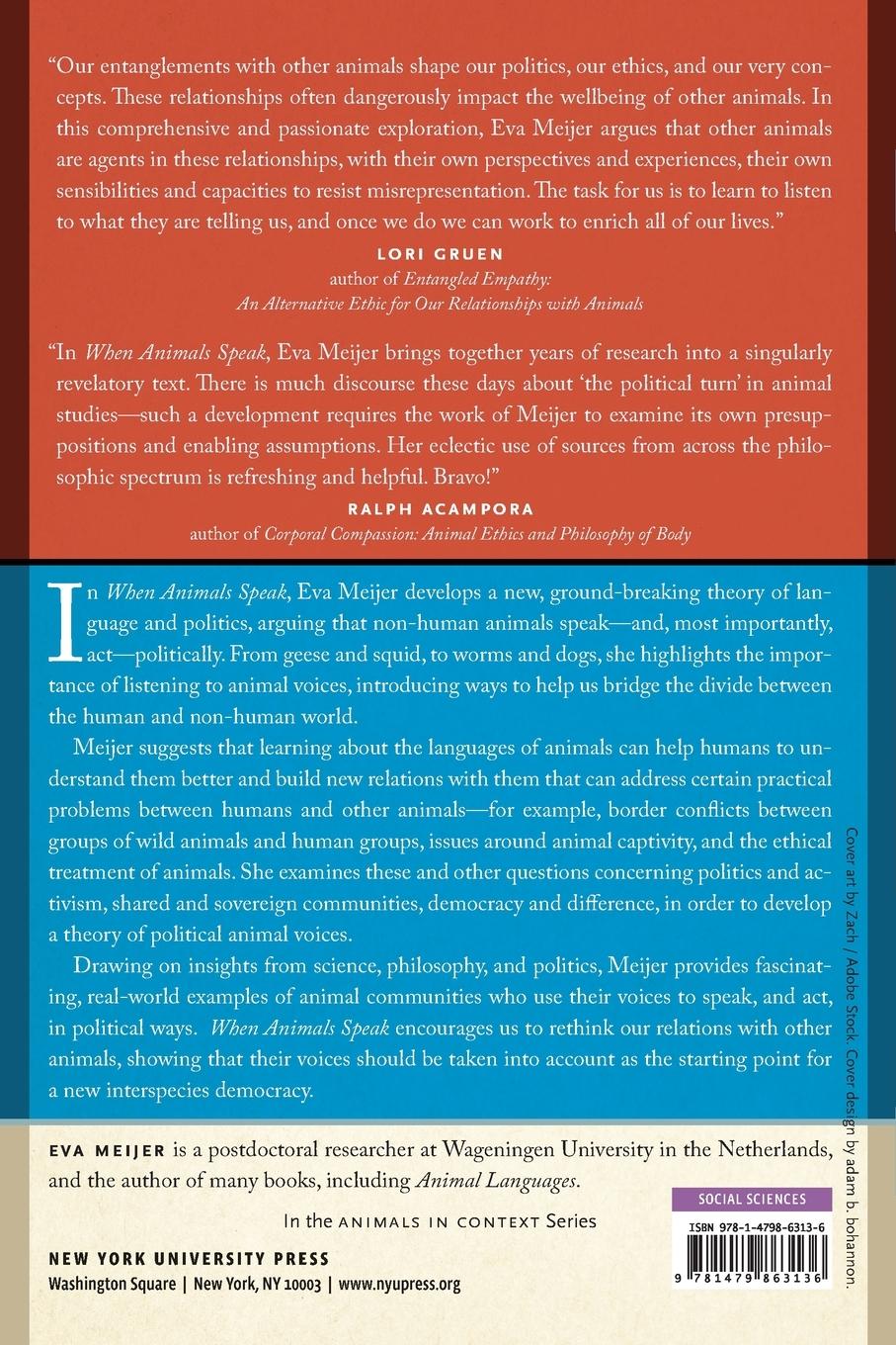 Rückseitencover When Animals Speak