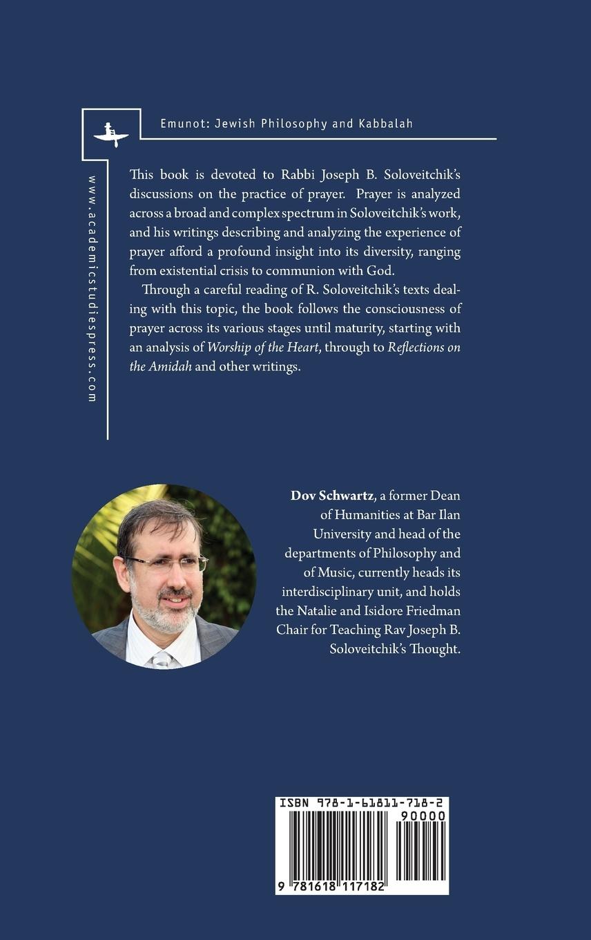 Rückseitencover Rabbi Joseph Dov Soloveitchik on the Experience of Prayer