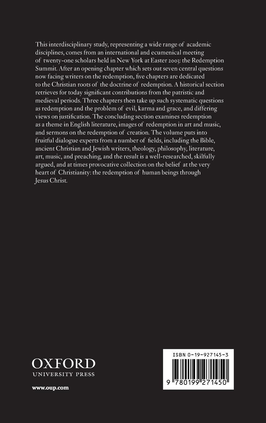 Rückseitencover The Redemption