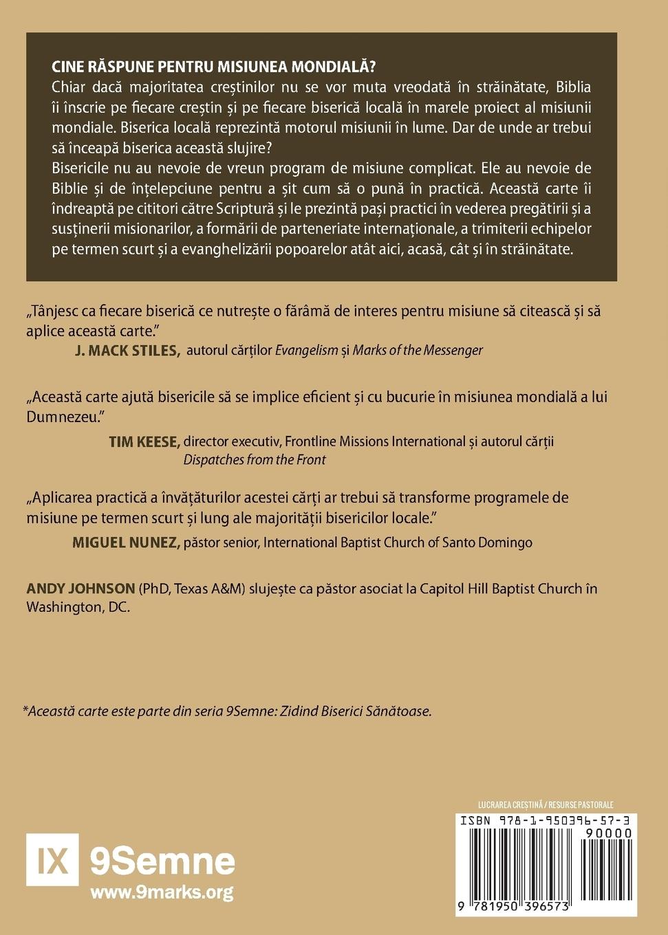 Rückseitencover Misiunea (Missions) (Romanian)