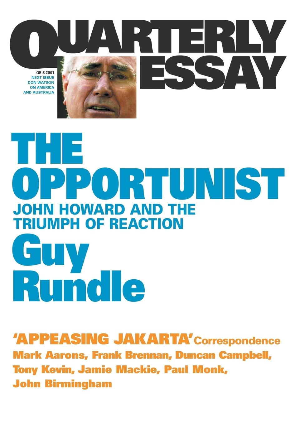 Vorderes Coverbild The Opportunist QE3