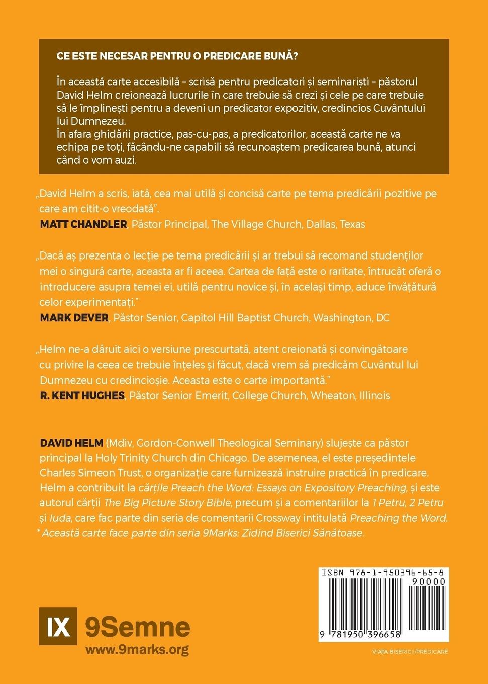 Rückseitencover Expositional Preaching / Predicarea Expozitiv¿