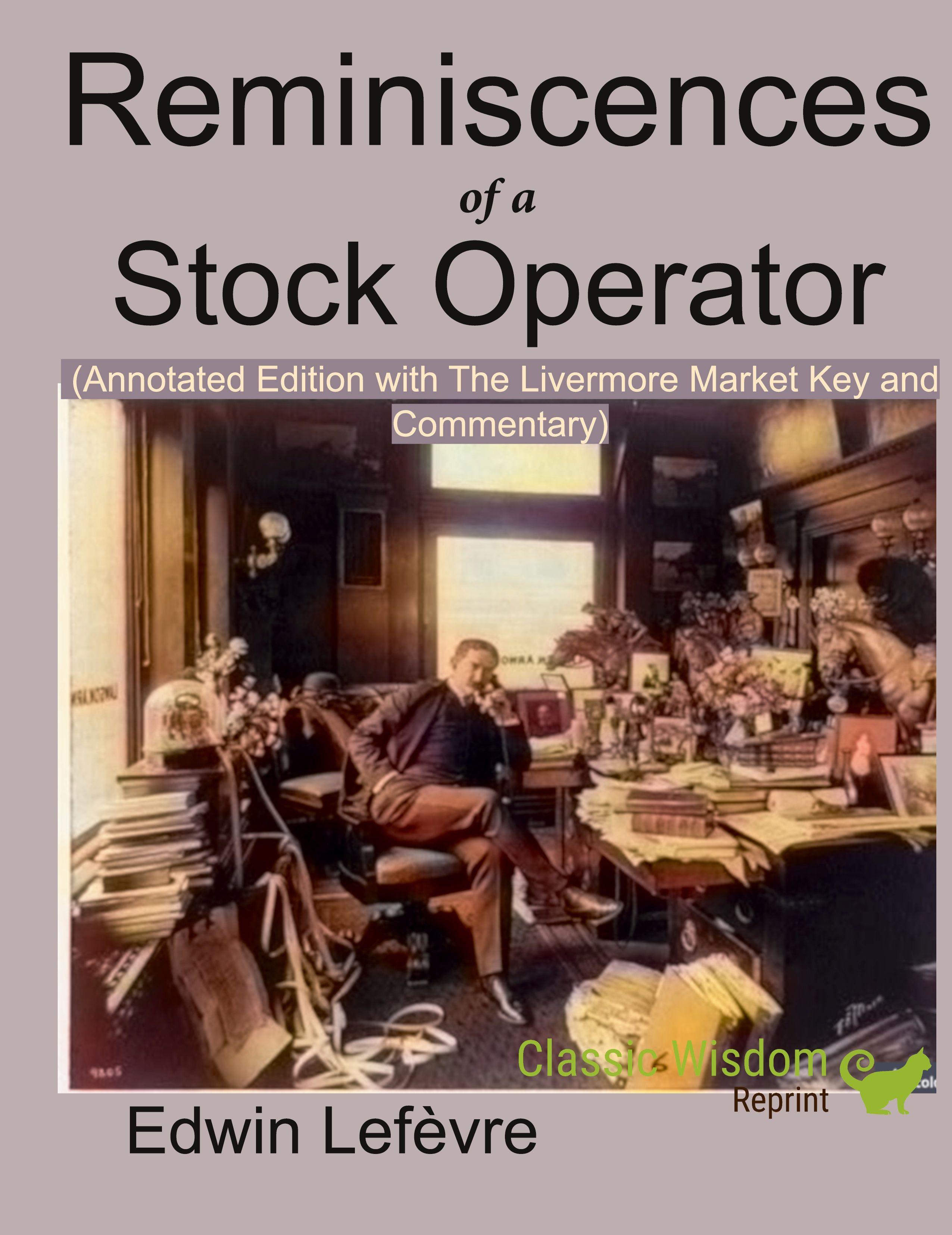 Vorderes Coverbild Reminiscences of a Stock Operator (Annotated Edition)