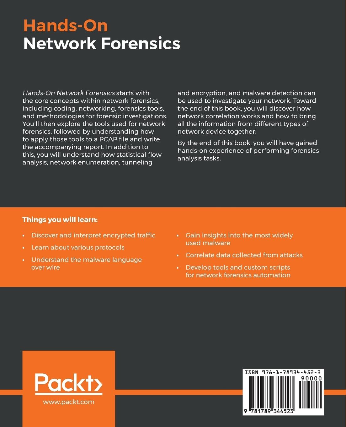 Rückseitencover Hands-On Network Forensics