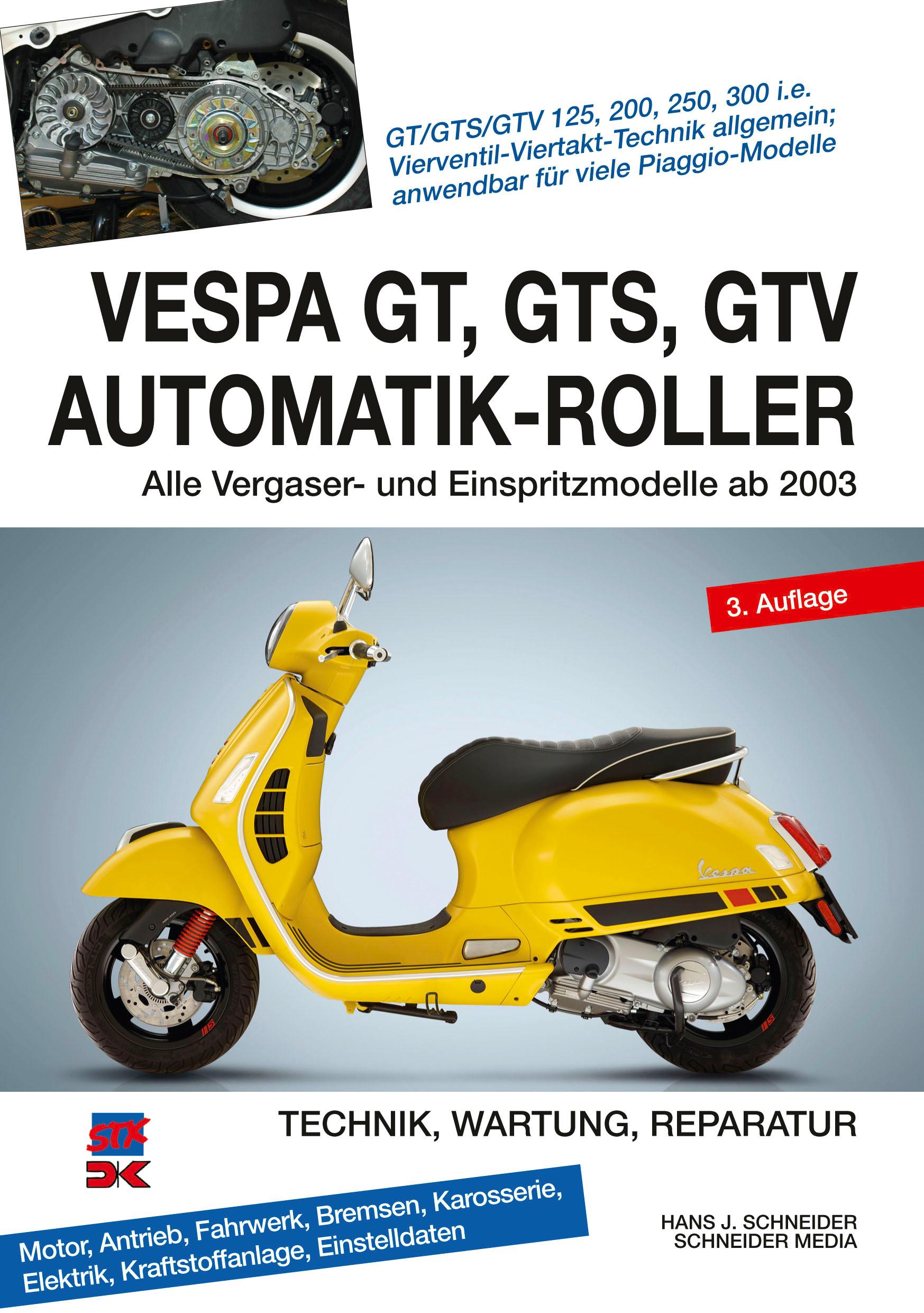 Vorderes Coverbild Vespa GT, GTS, GTV Automatik-Roller