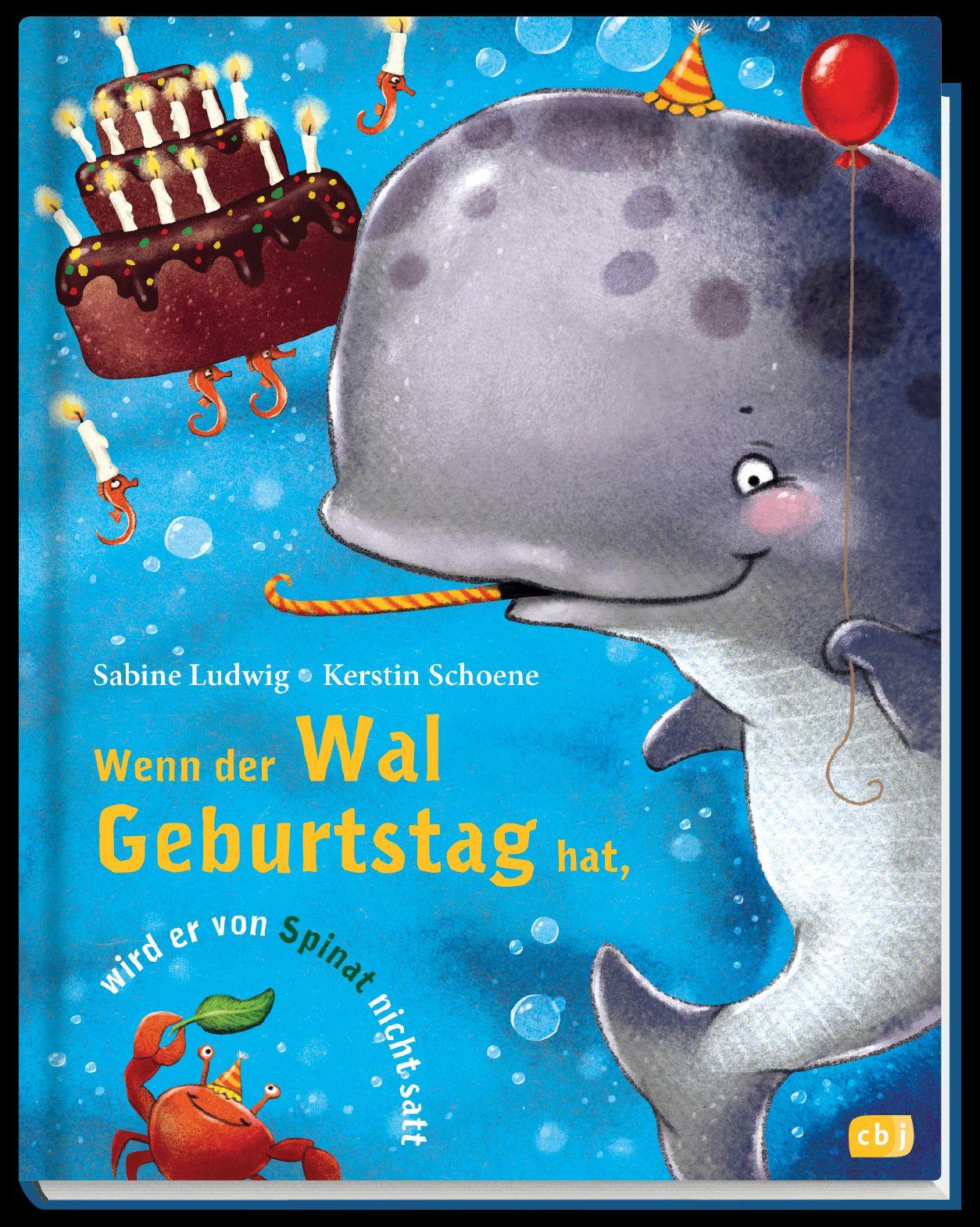 Beispielinhalt (Bild) Wenn der Wal Geburtstag hat, wird er von Spinat nicht satt