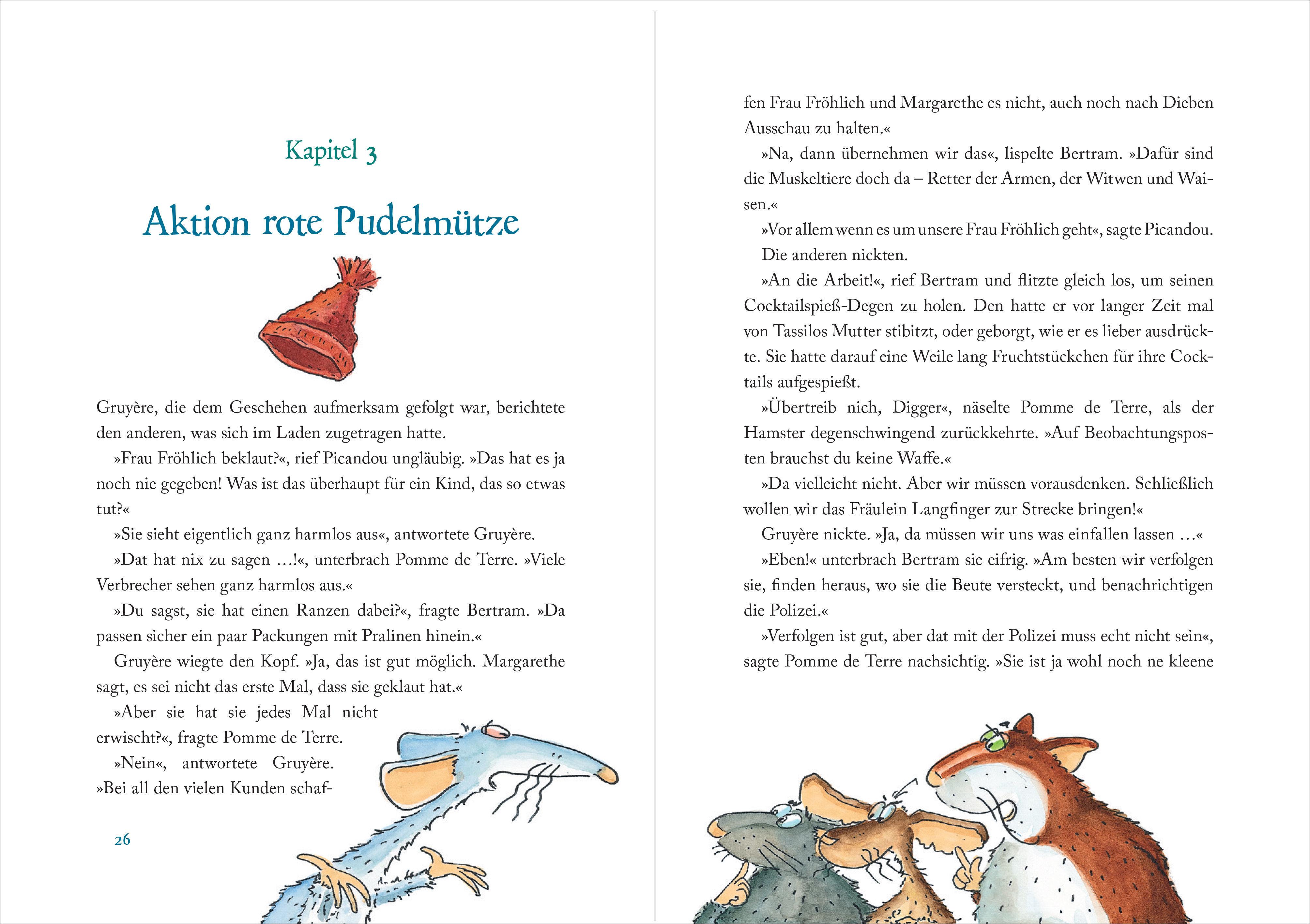 Beispielinhalt (Bild) Die Muskeltiere und das Weihnachtswunder