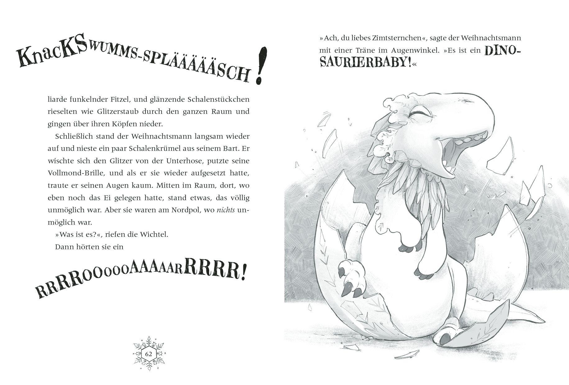 Beispielinhalt (Bild) Der Weihnachtosaurus und die Winterhexe