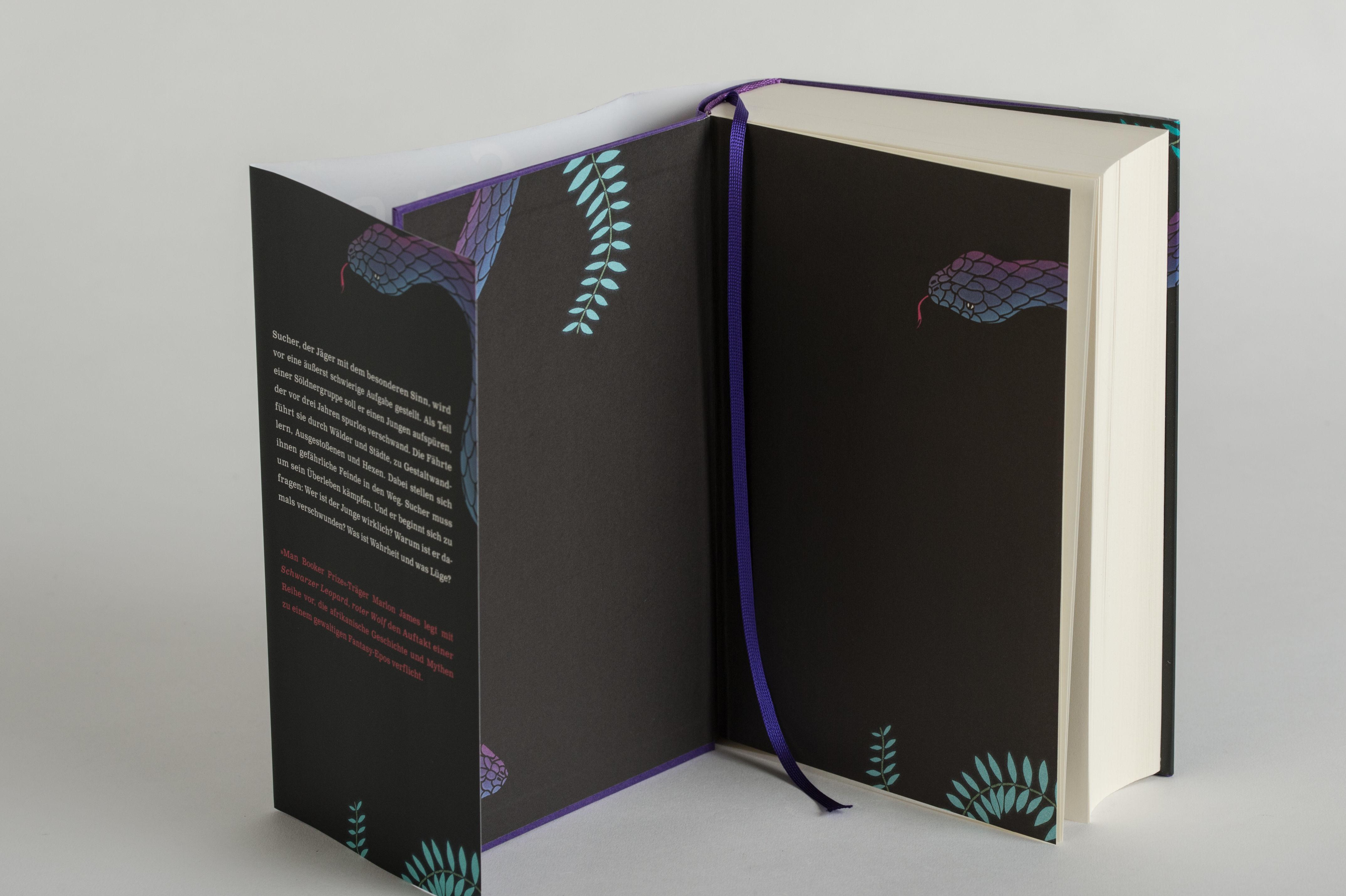 Beispielinhalt (Bild) Schwarzer Leopard, roter Wolf