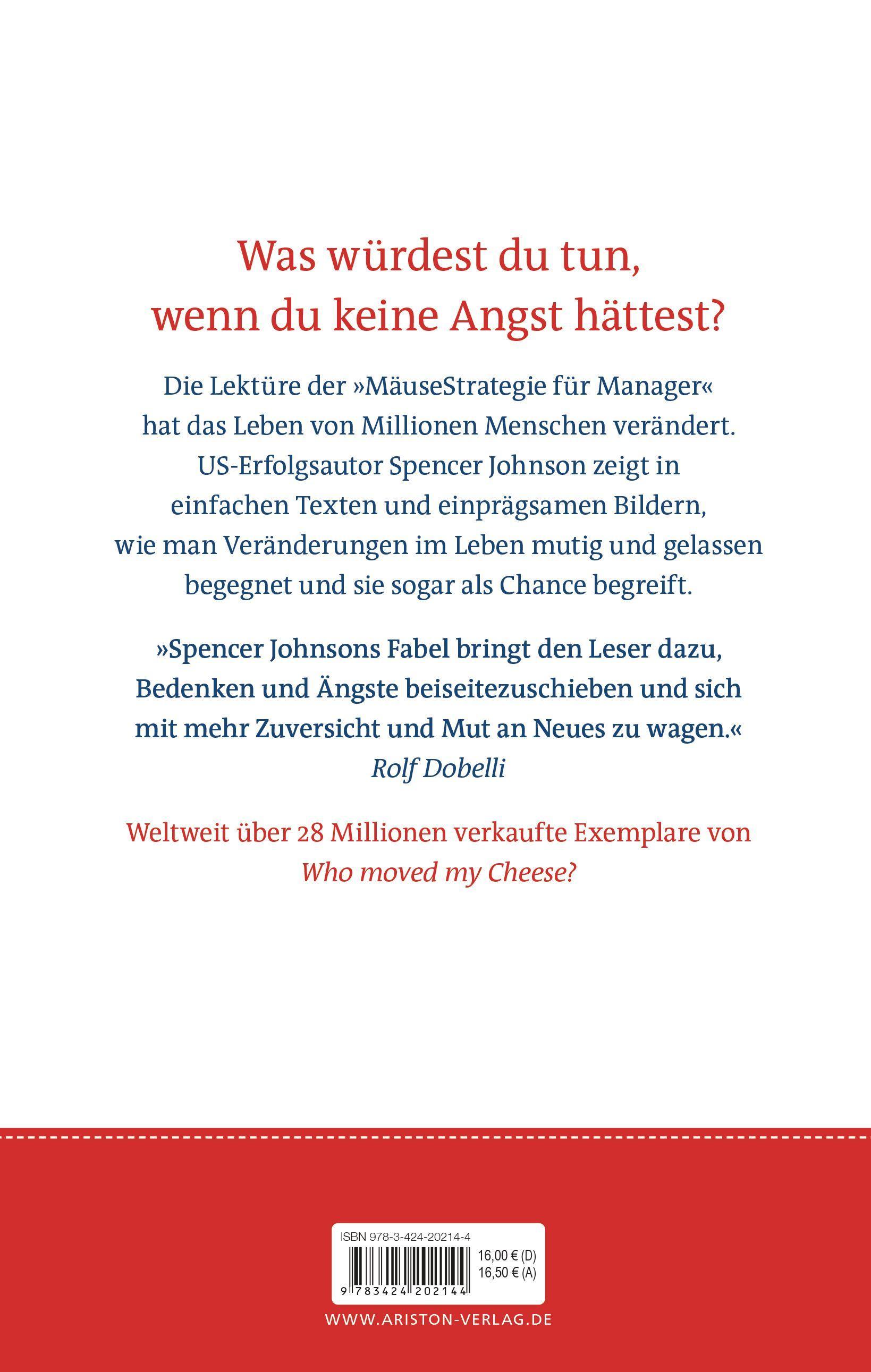 Beispielinhalt (Bild) Die Mäusestrategie für Manager (Sonderausgabe zum 20. Jubiläum)