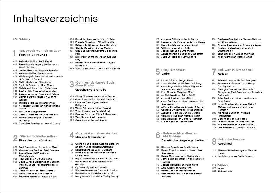 Beispielinhalt (Bild) Letters of Art: Künstlerbriefe von Michelangelo bis Frida Kahlo