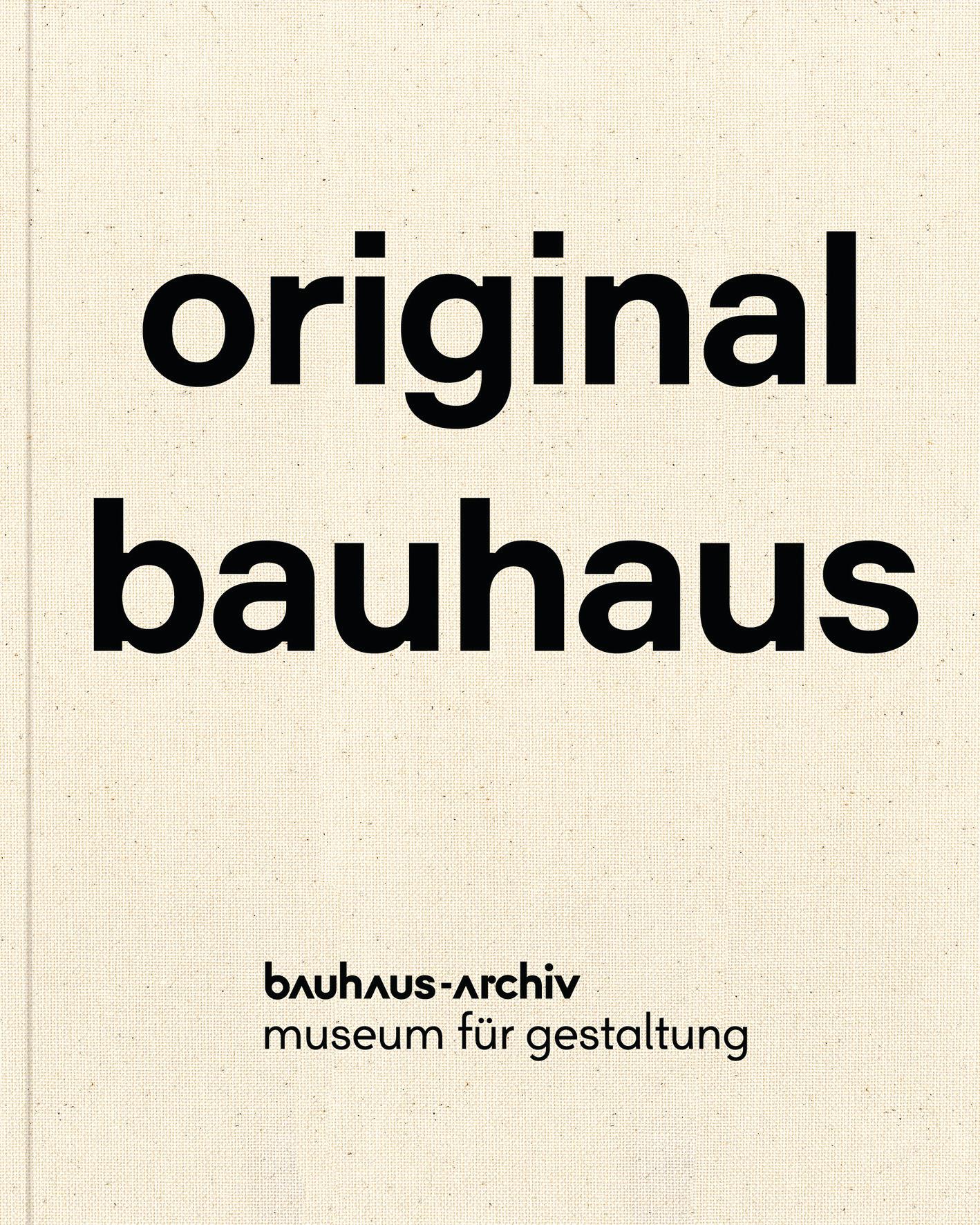 Vorderes Coverbild original bauhaus - dt.