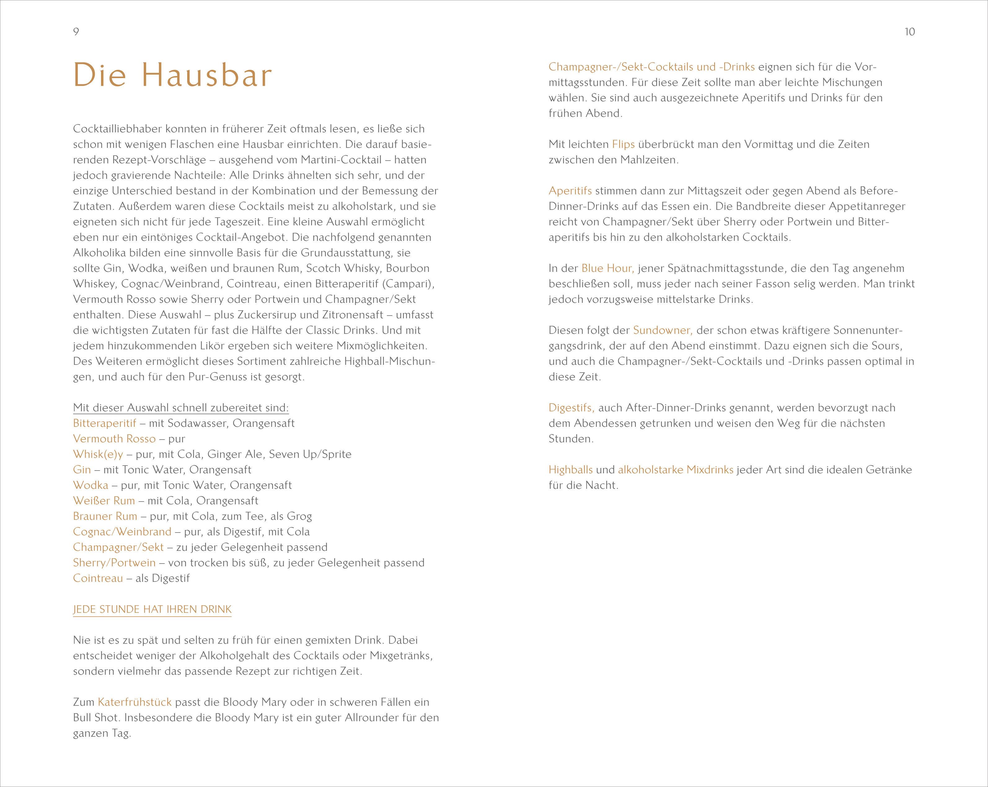 Beispielinhalt (Bild) Cocktail Klassiker