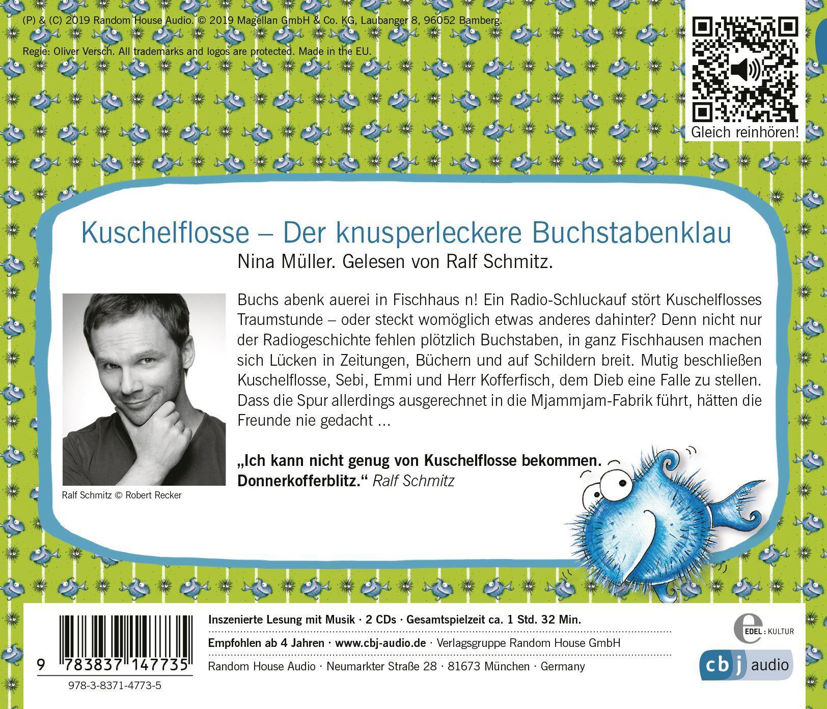 Beispielinhalt (Bild) Kuschelflosse - Der knusperleckere Buchstabenklau