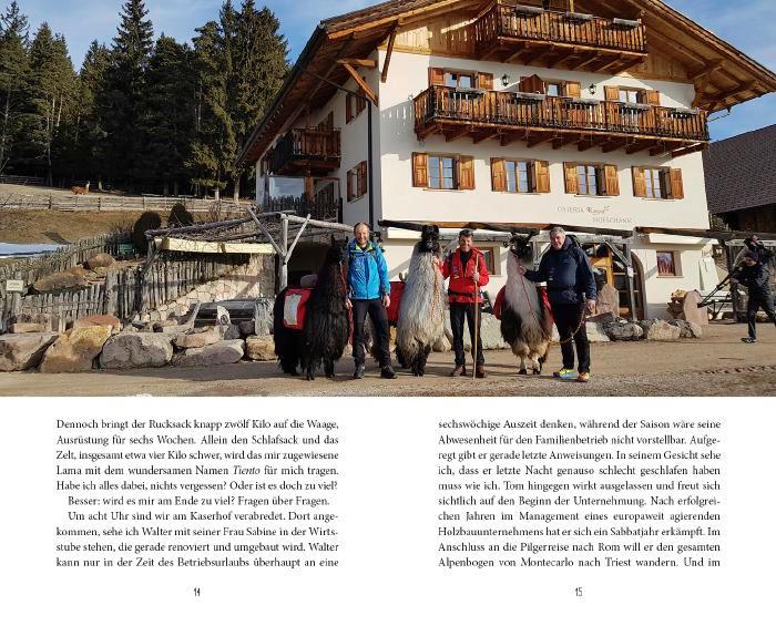 Beispielinhalt (Bild) Mit drei Lamas nach Rom