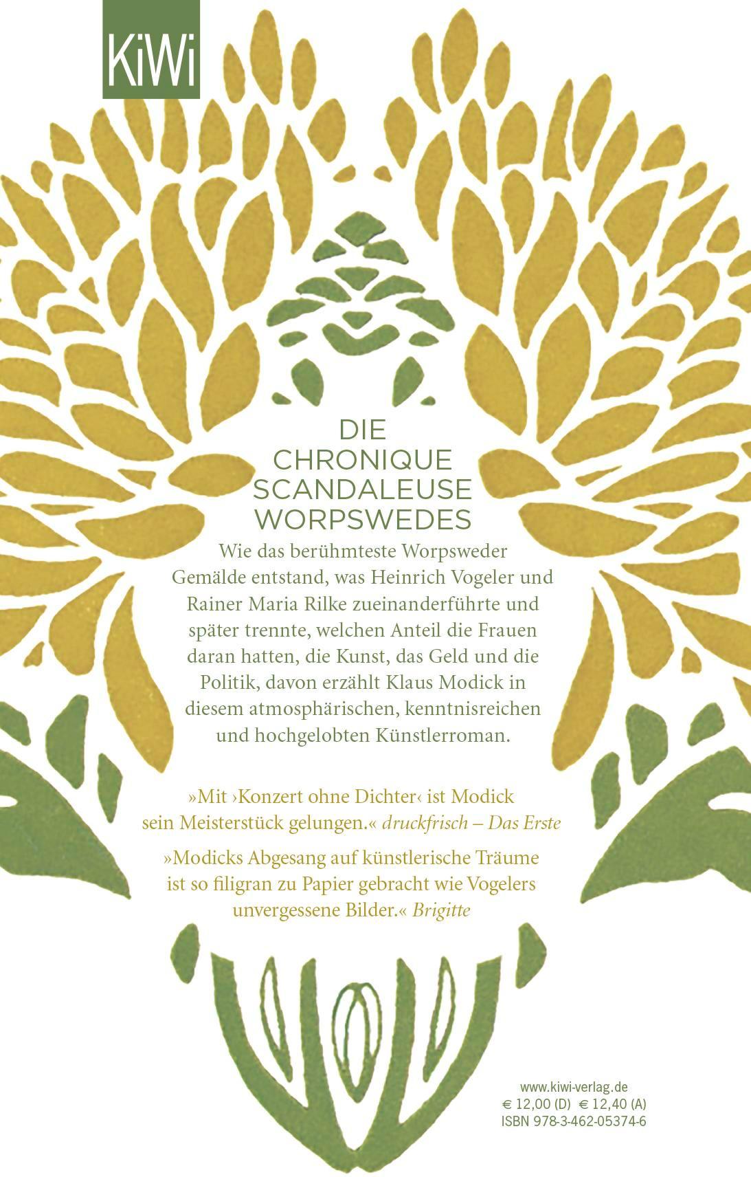 Rückseitencover Konzert ohne Dichter