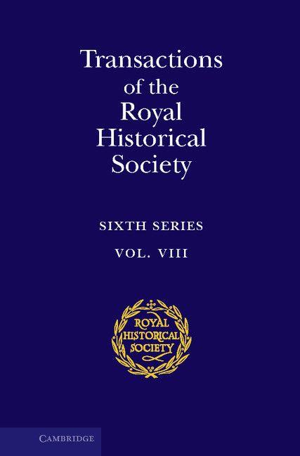 Vorderes Coverbild Transactions of the Royal Historical Society