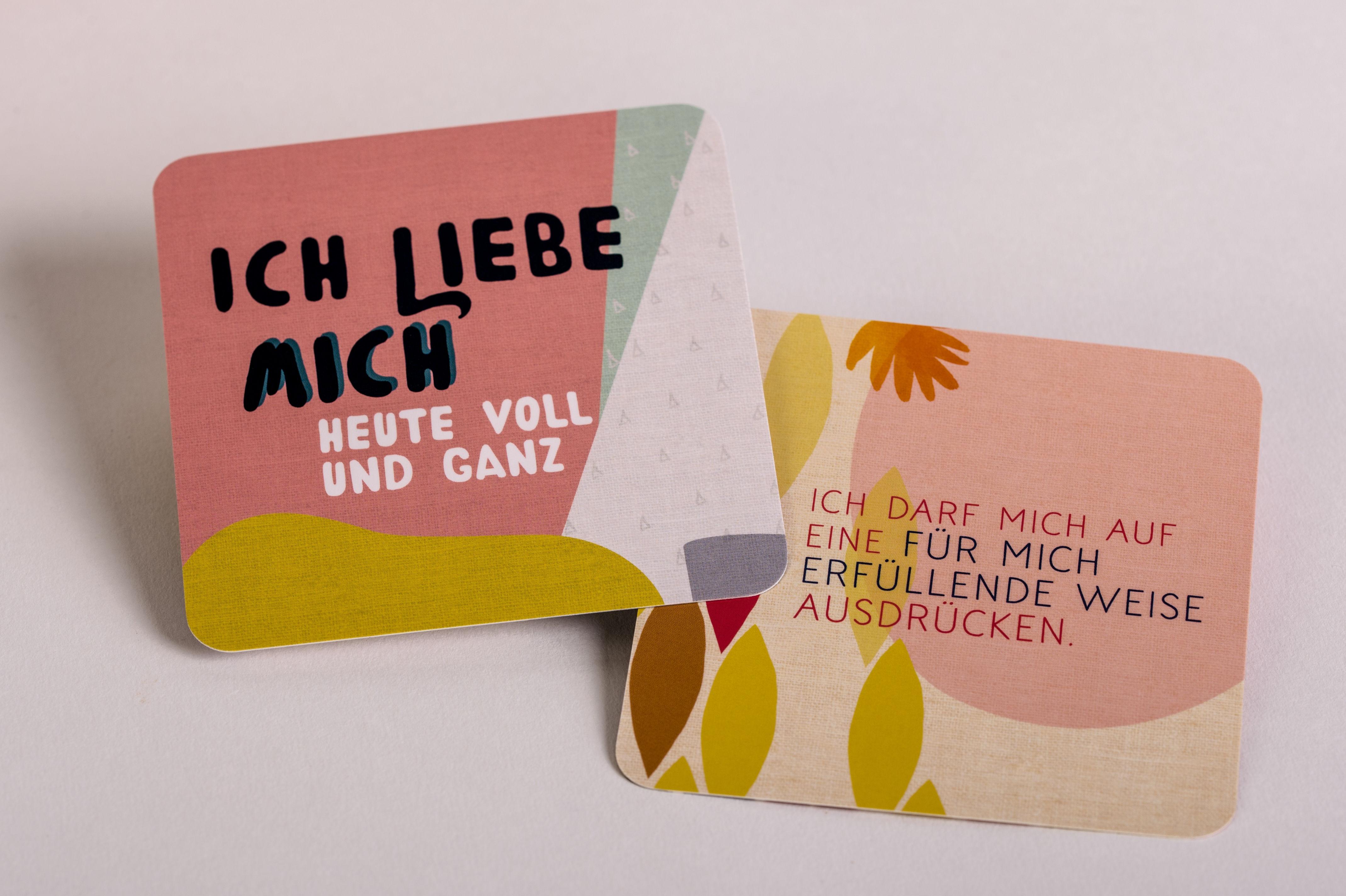 Beispielinhalt (Bild) Liebe dich selbst-Karten