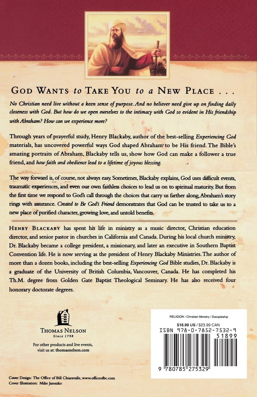 Rückseitencover Created to Be God's Friend