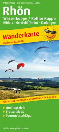 Vorderes Coverbild Rhön, Wasserkuppe / Rother Kuppe, Hilders - Gersfeld (Rhön) - Fladungen 1:25 000