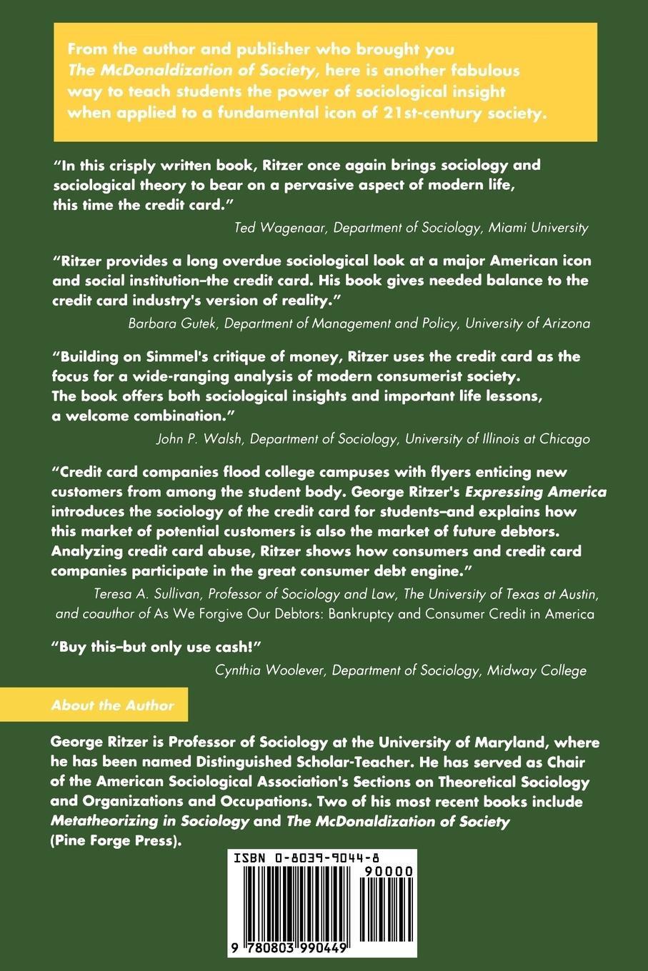 Rückseitencover Expressing America