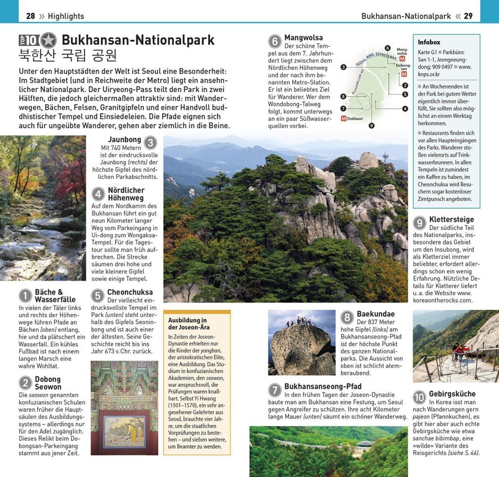 Beispielinhalt (Bild) Top 10 Reiseführer Seoul