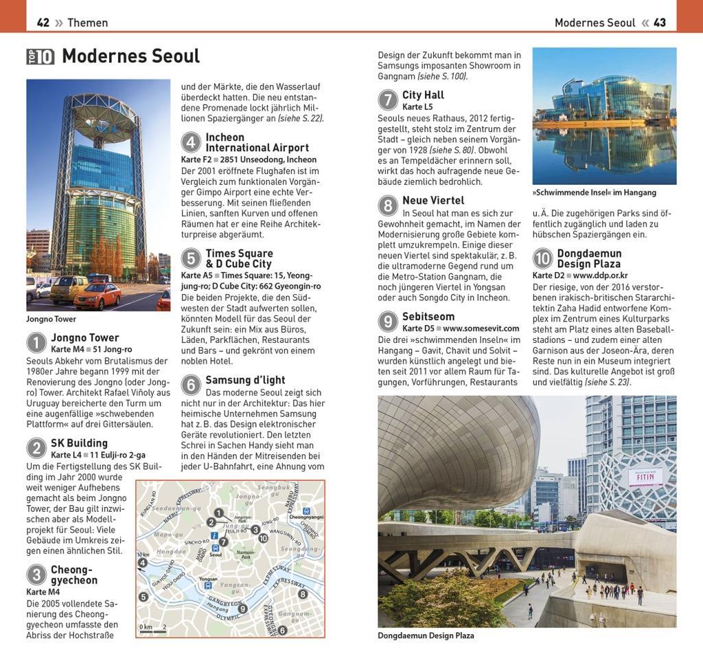 Beispielinhalt (Bild) Top 10 Reiseführer Seoul