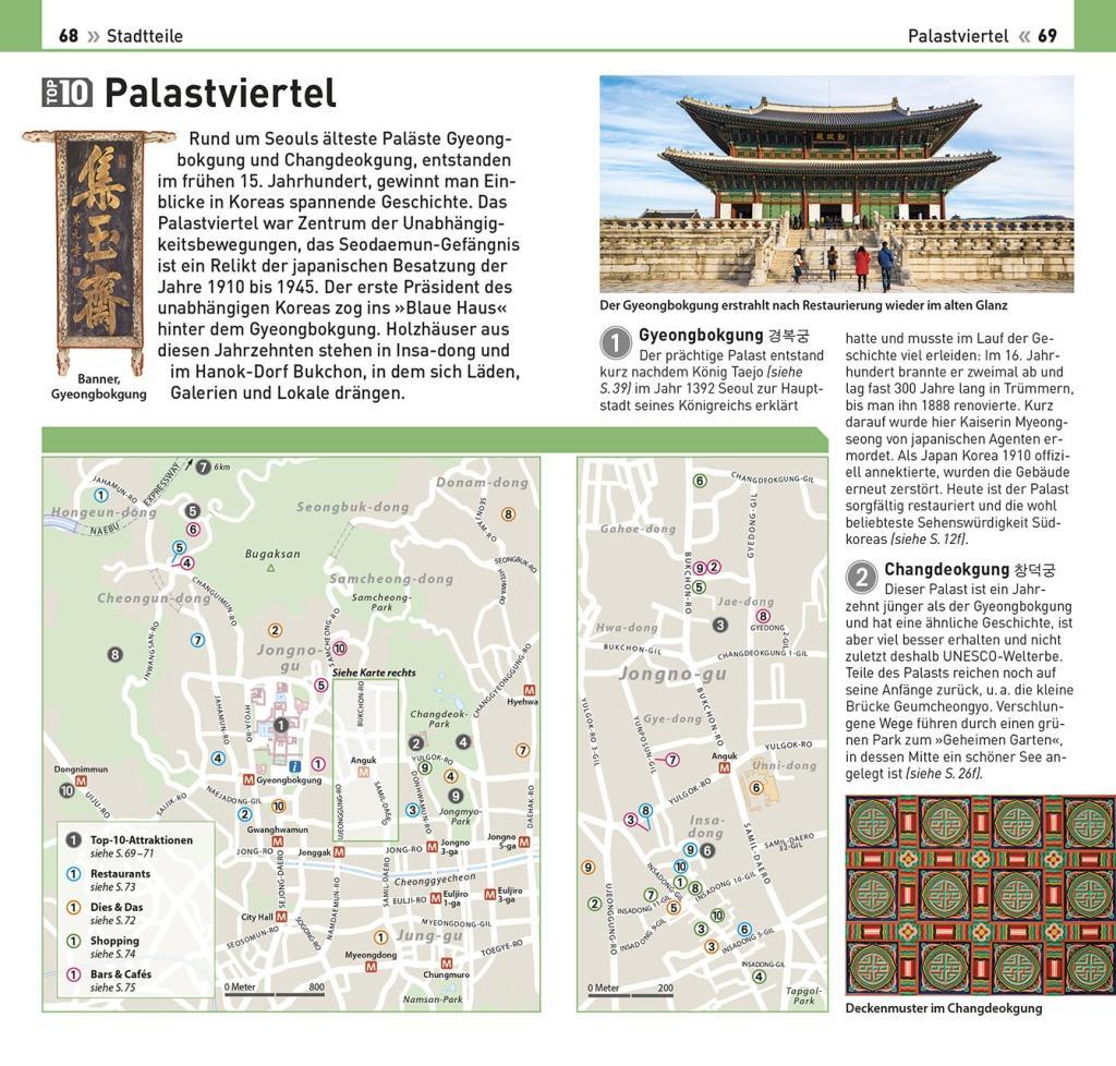 Beispielinhalt (Bild) Top 10 Reiseführer Seoul