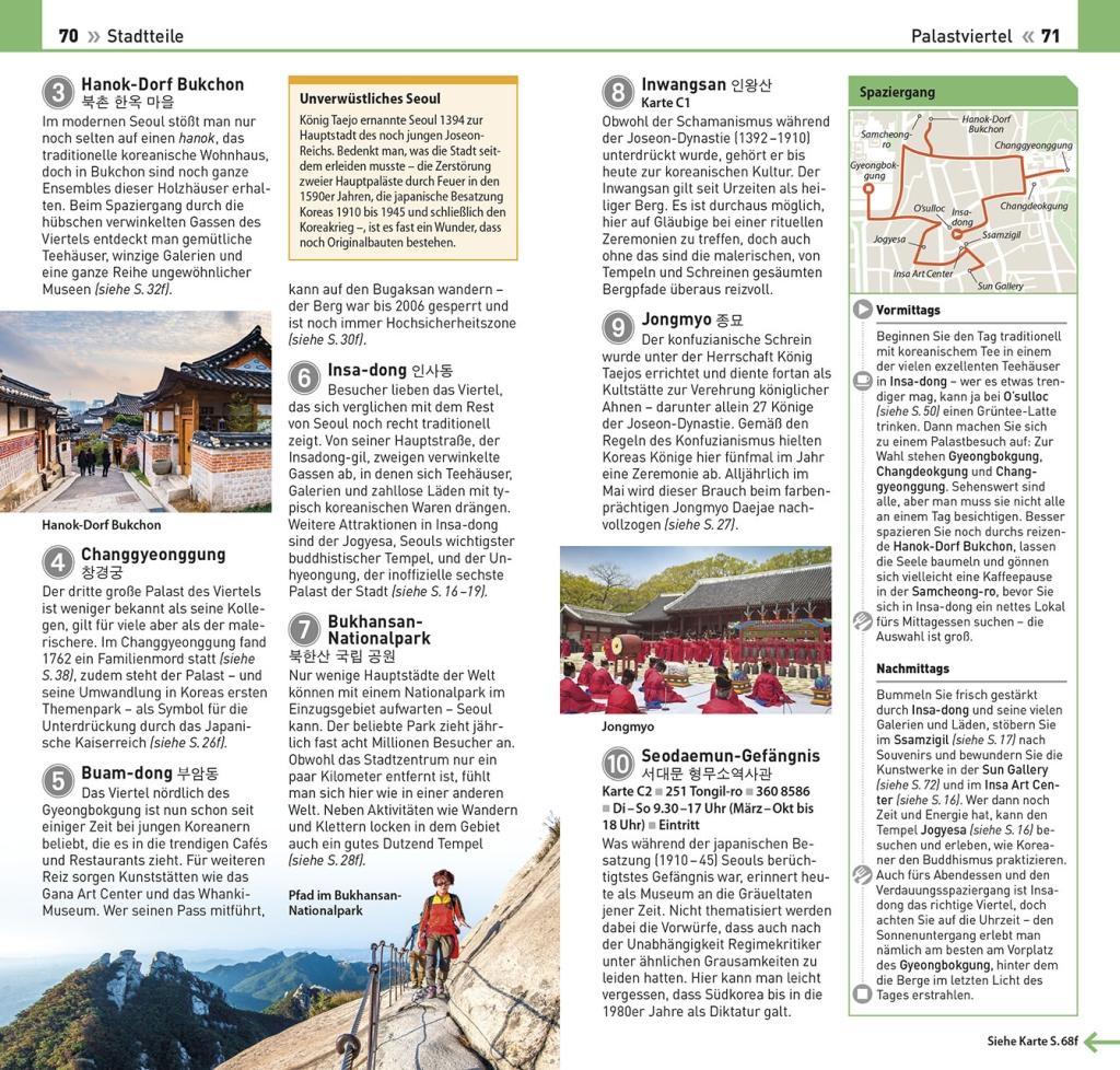 Beispielinhalt (Bild) Top 10 Reiseführer Seoul