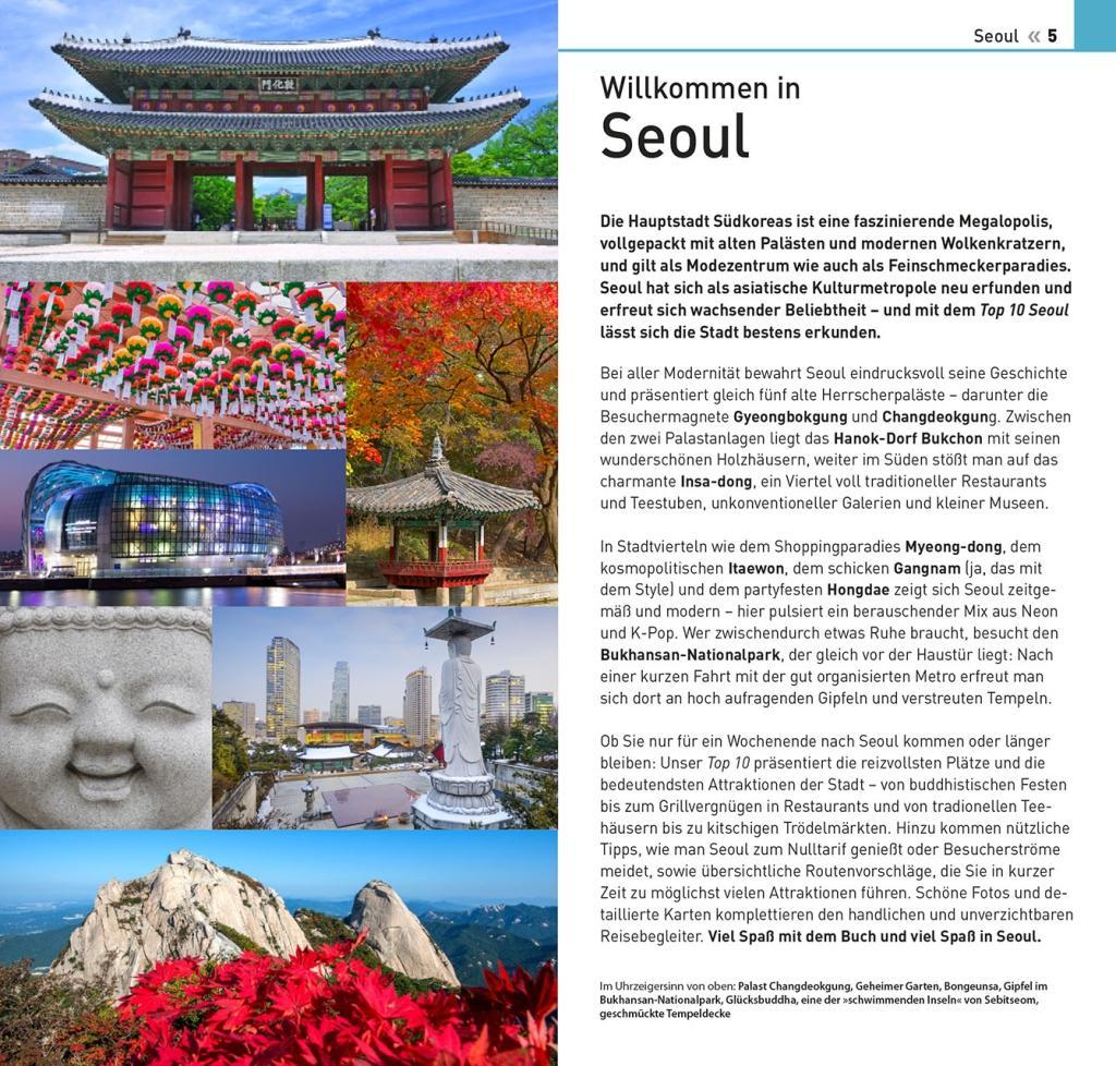 Beispielinhalt (Bild) Top 10 Reiseführer Seoul