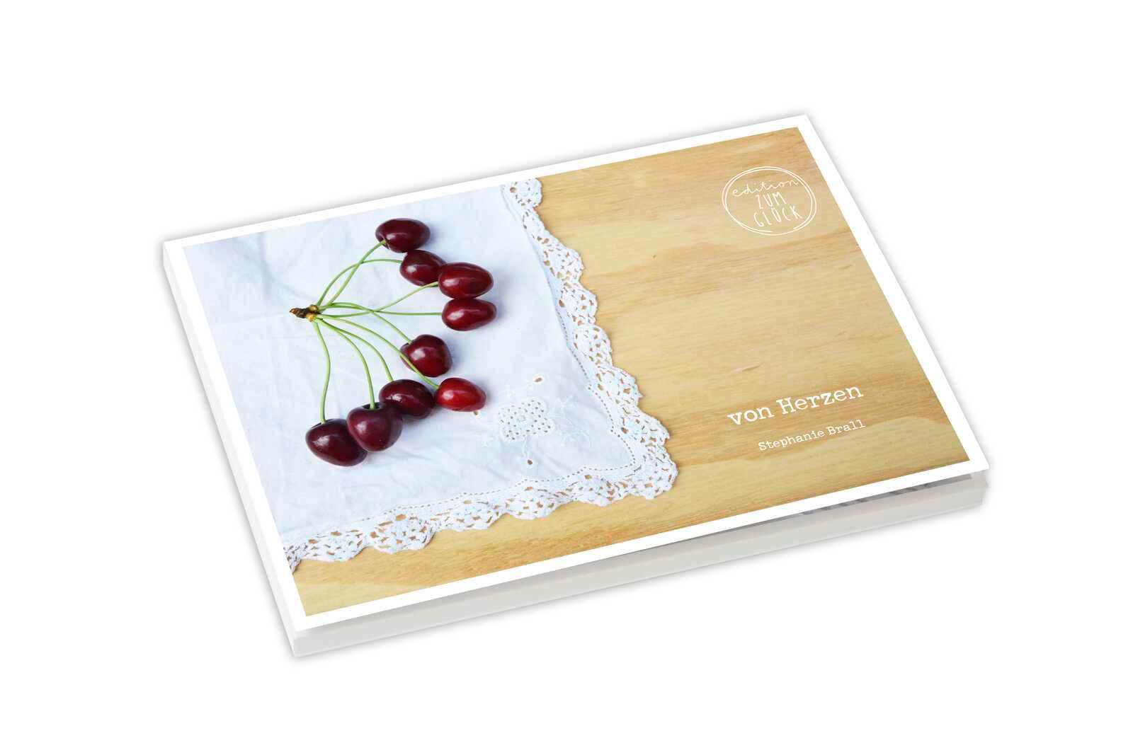 Vorderes Coverbild von Herzen - Postkartenbuch