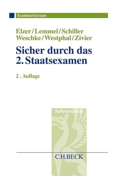 Vorderes Coverbild Sicher durch das 2. Staatsexamen
