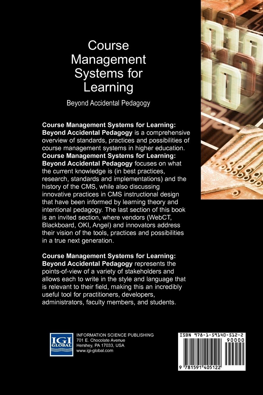 Rückseitencover Course Management Systems for Learning