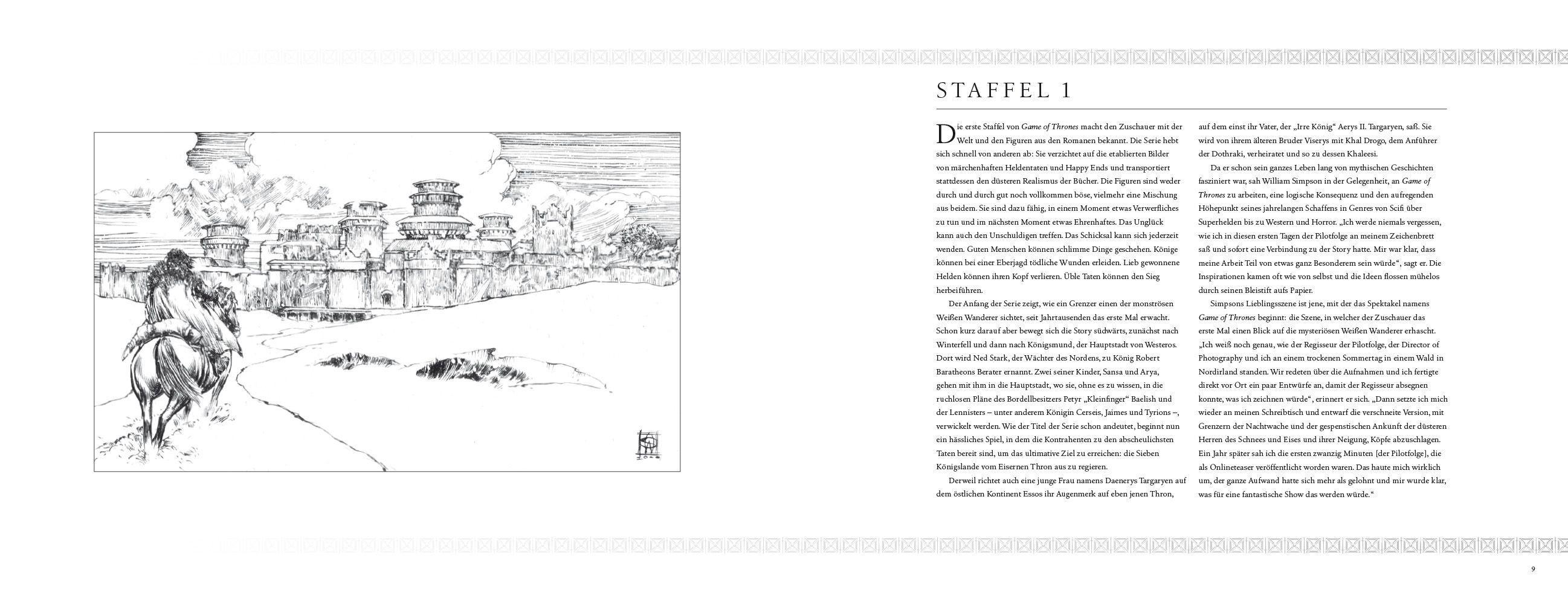 Beispielinhalt (Bild) Game of Thrones - Die Storyboards