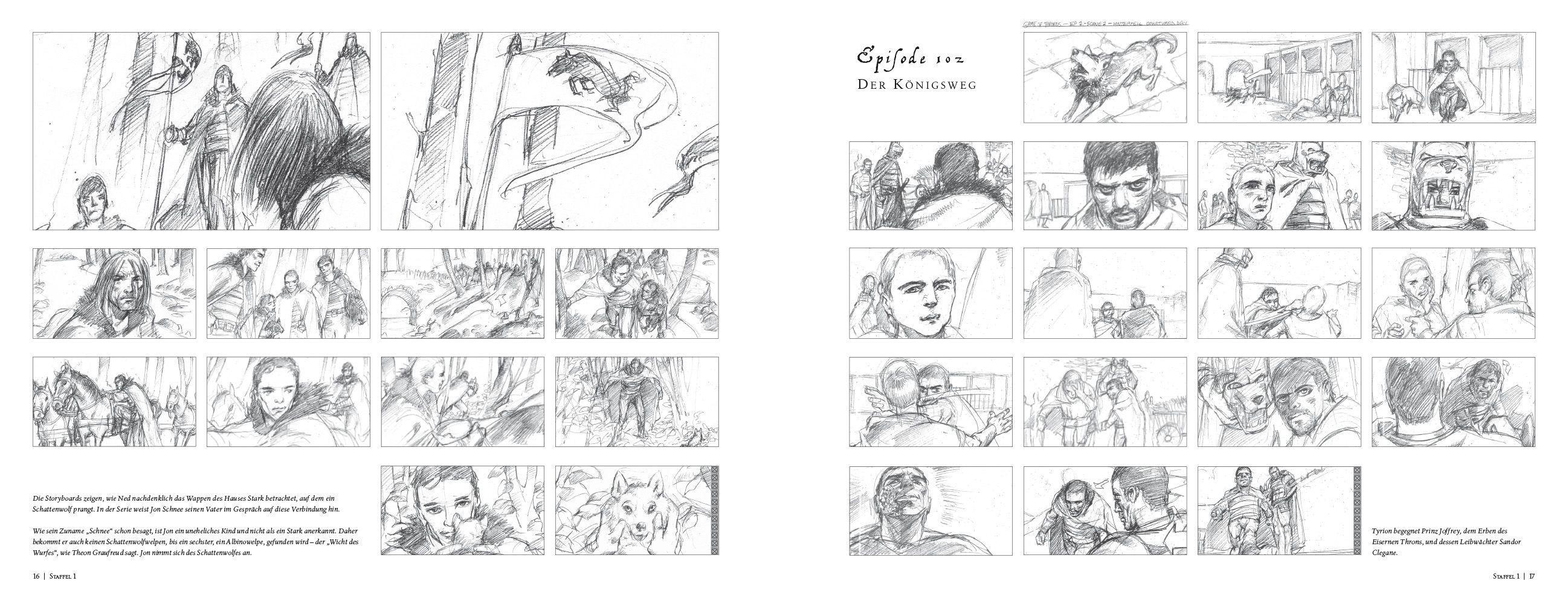 Beispielinhalt (Bild) Game of Thrones - Die Storyboards