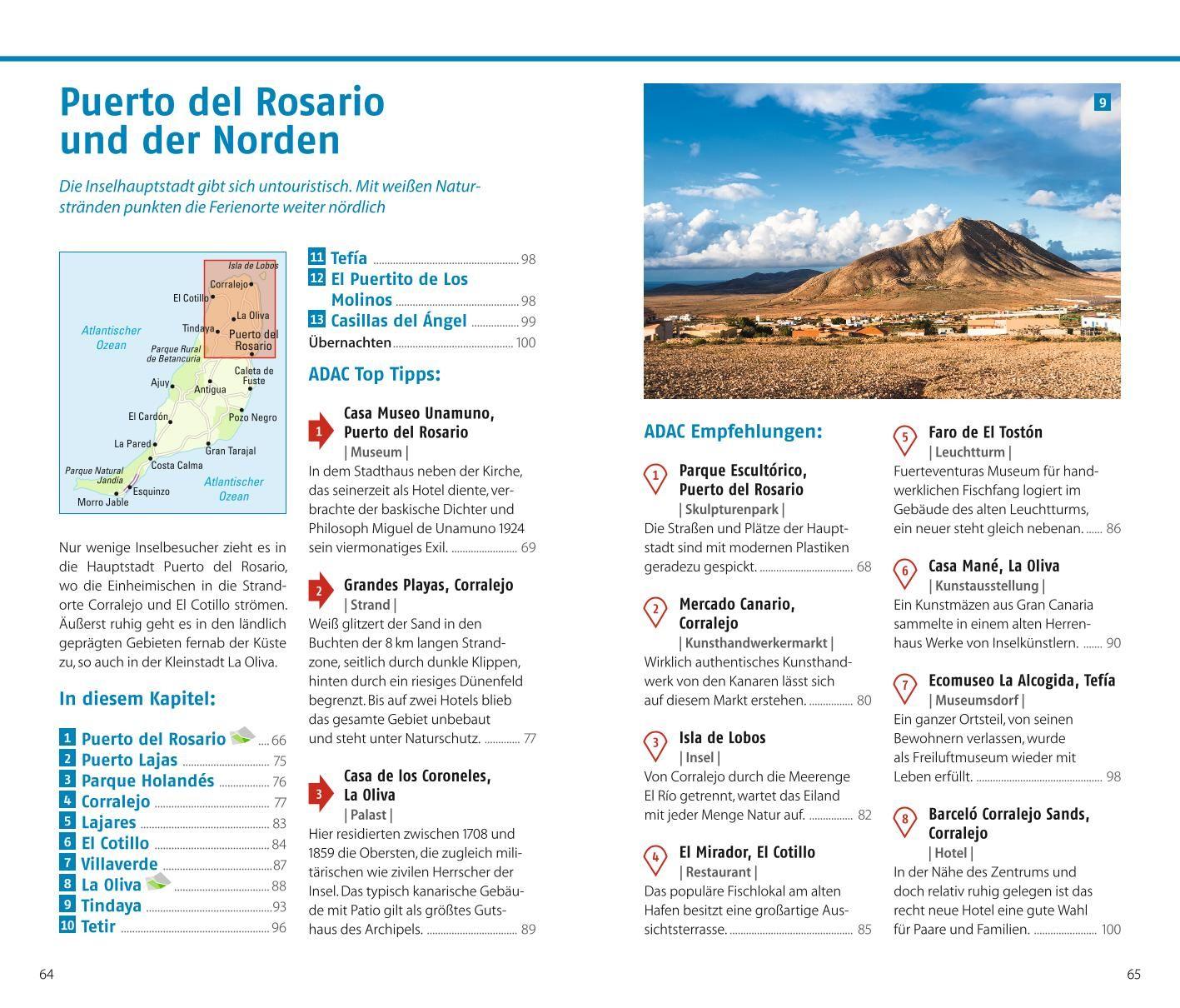 Beispielinhalt (Bild) ADAC Reiseführer plus Fuerteventura