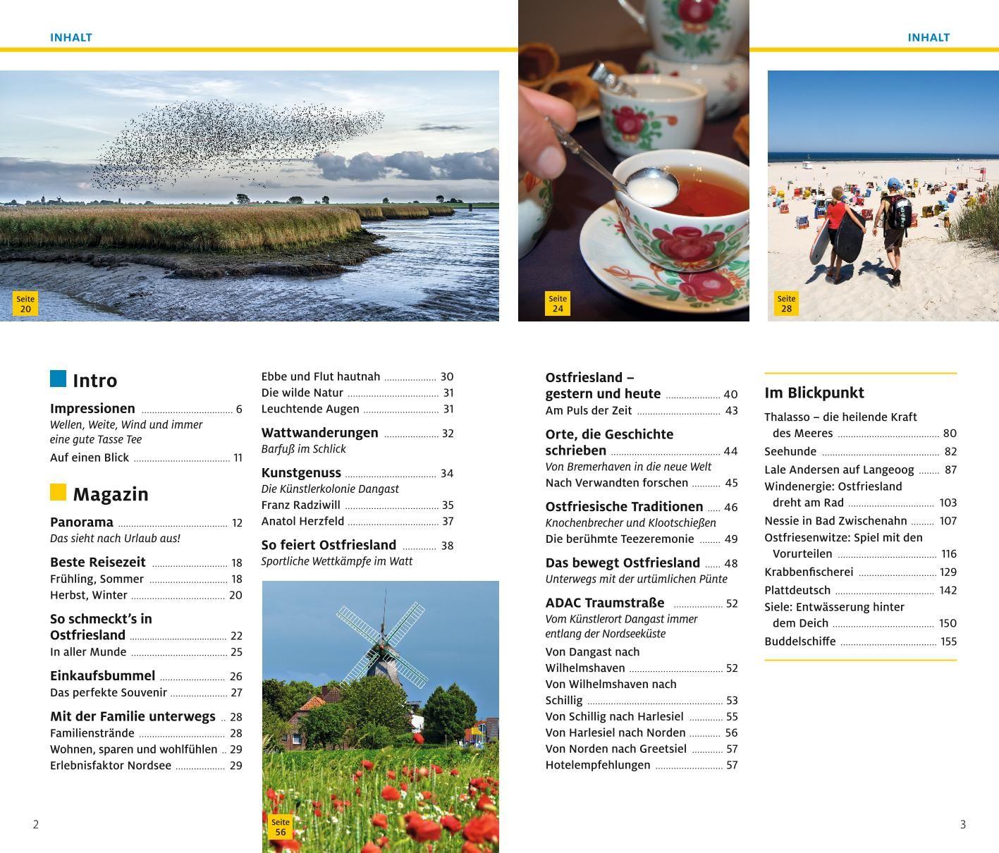 Beispielinhalt (Bild) ADAC Reiseführer plus Ostfriesland und Ostfriesische Inseln