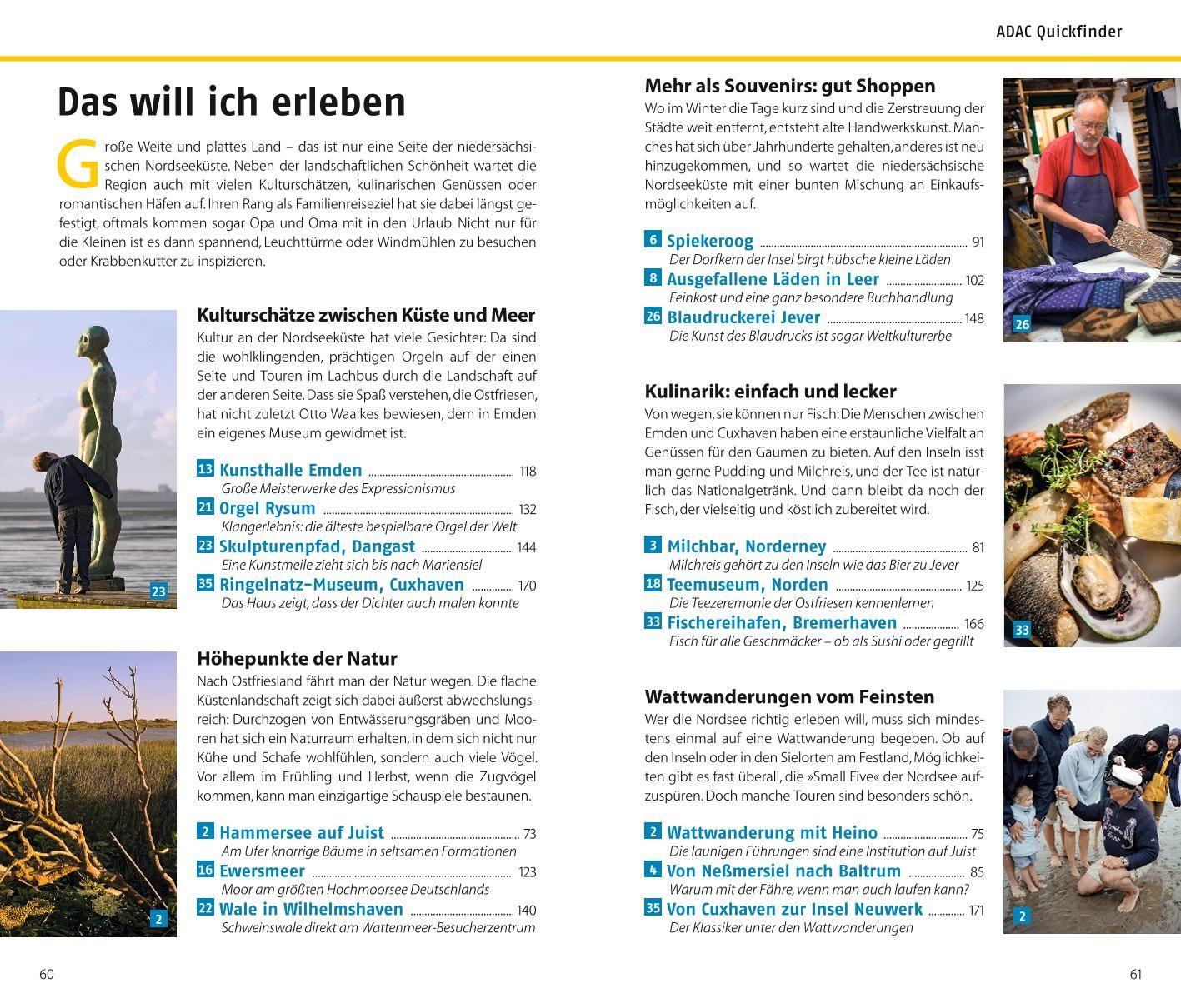 Beispielinhalt (Bild) ADAC Reiseführer plus Ostfriesland und Ostfriesische Inseln