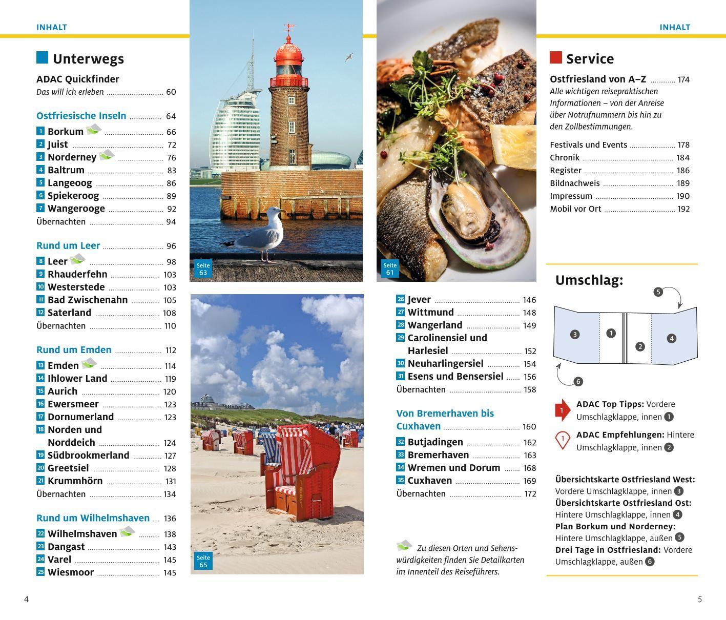 Beispielinhalt (Bild) ADAC Reiseführer plus Ostfriesland und Ostfriesische Inseln