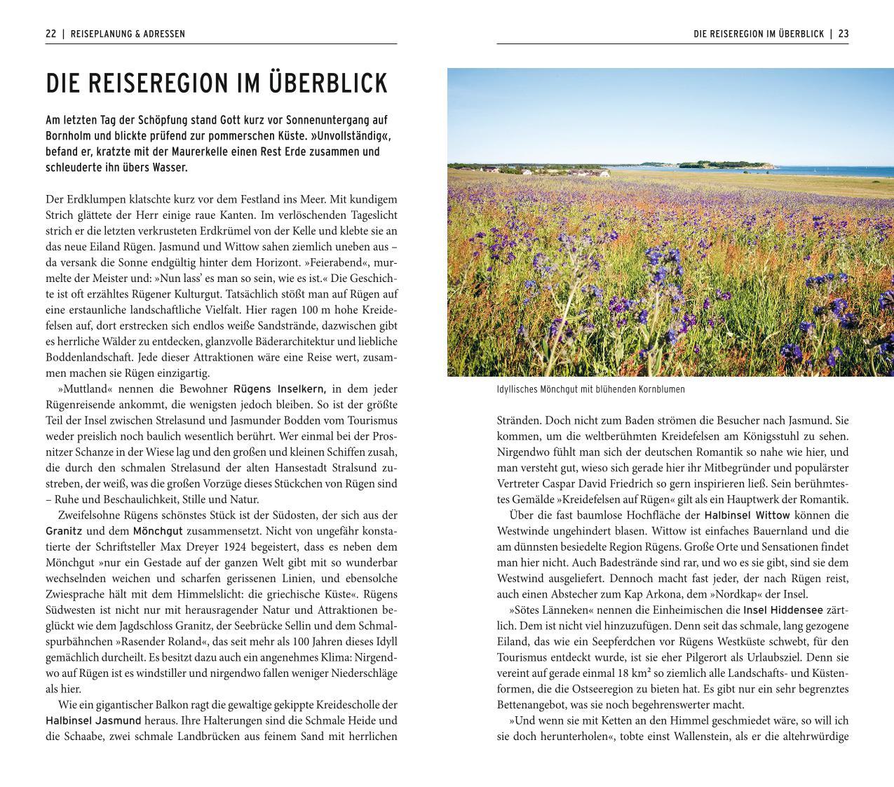 Beispielinhalt (Bild) POLYGLOTT on tour Reiseführer Rügen, Hiddensee & Stralsund