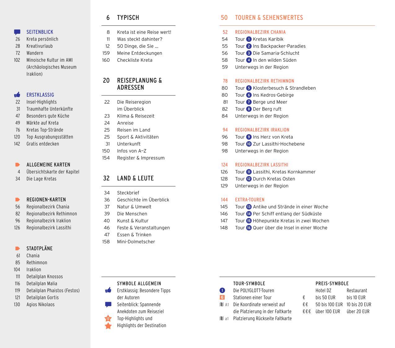 Beispielinhalt (Bild) POLYGLOTT on tour Reiseführer Kreta