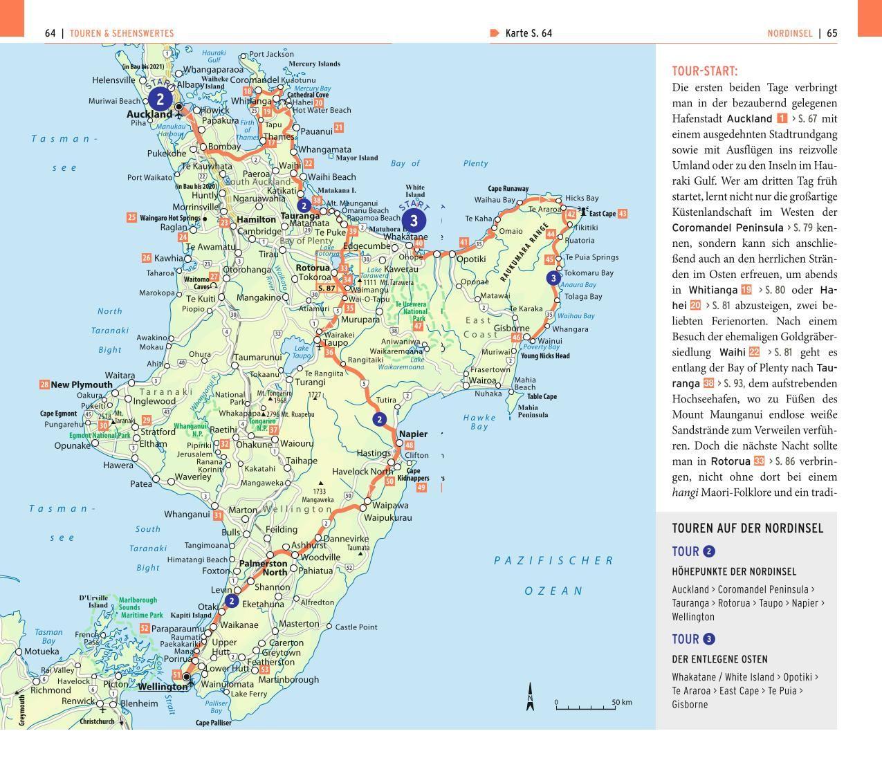 Beispielinhalt (Bild) POLYGLOTT on tour Reiseführer Neuseeland