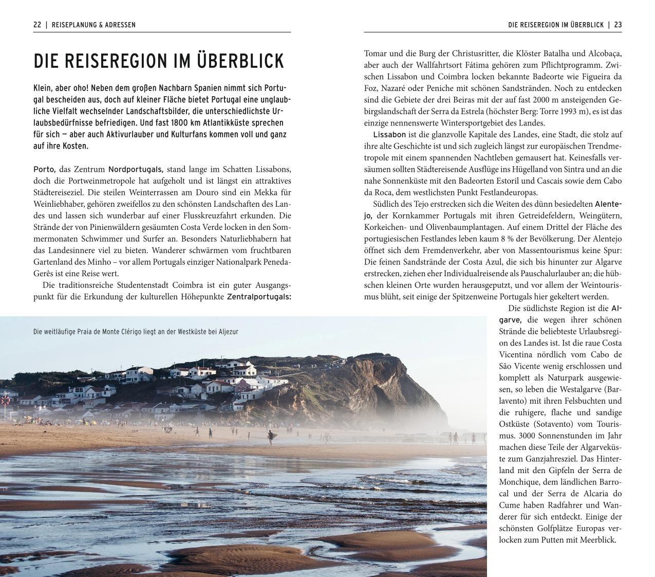 Beispielinhalt (Bild) POLYGLOTT on tour Reiseführer Portugal