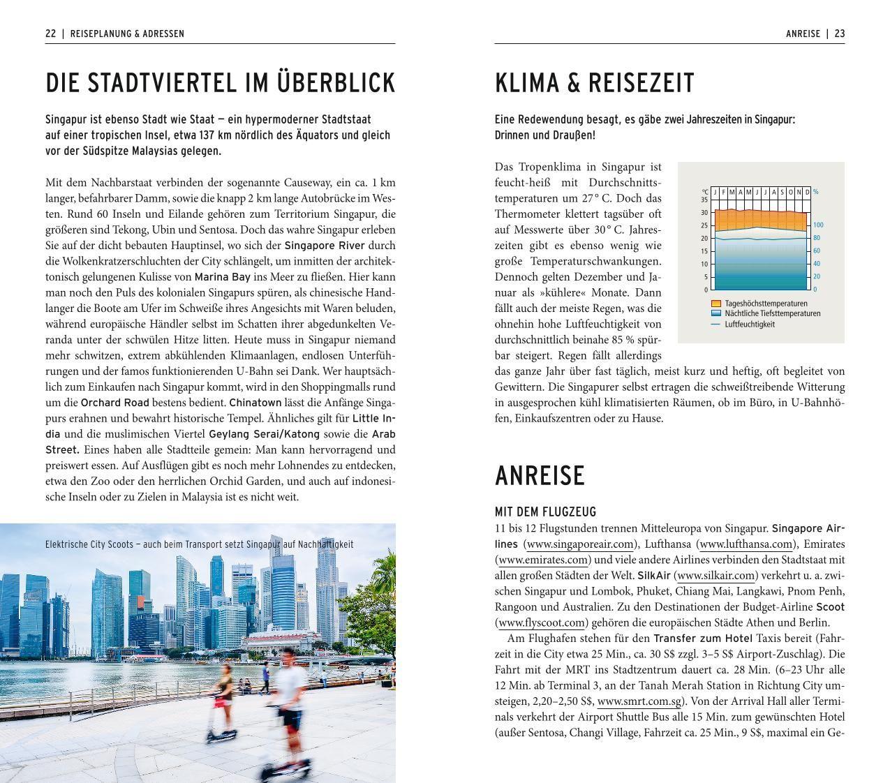 Beispielinhalt (Bild) POLYGLOTT on tour Reiseführer Singapur