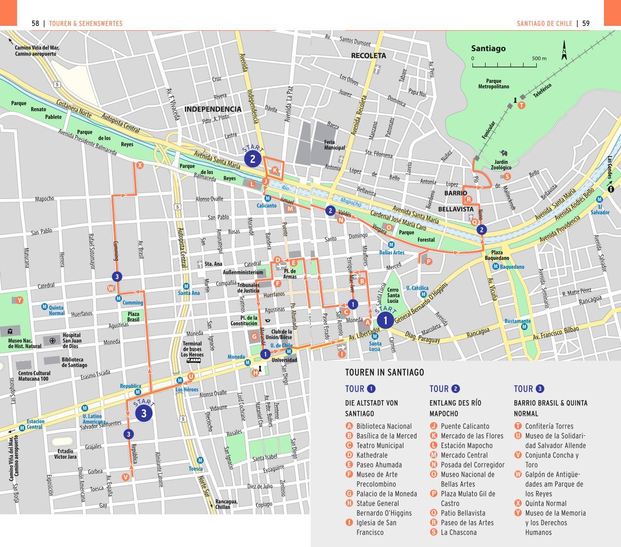 Beispielinhalt (Bild) POLYGLOTT on tour Reiseführer Chile